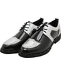 Scarpe Henk ter Horst in vernice con suola piena e inserti in argento Argento
