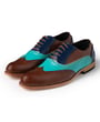 Scarpe da uomo colorate Henk ter Horst Blu / Marrone