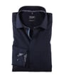 Olymp Luxor camicia in cotone modern fit a maniche lunghe Blu scuro