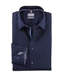 Camicia Olymp Luxor comfort fit in cotone a maniche lunghe blu scuro