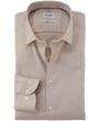 Olymp Level Five body fit camicia a maniche lunghe marrone
