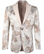 Giacca Henk ter Horst slim fit con disegno jacquard floreale Beige