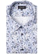 Pre End camicia uomo grande manica lunga stampa floreale Blu