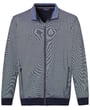 Pre End Giacca Blu Scuro con Zip - Fit Moderno e Motivo Mélange