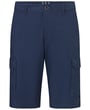 Sea Barrier pantaloncini bermuda cargo con stampa e tasche con patta blu scuro