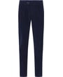 Henk ter Horst pantaloni chino stretch in velluto a coste di cotone con pince blu scuro