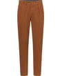 Henk ter Horst pantaloni chino in cotone elasticizzato con pince cognac