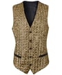 Henk ter Horst Gilet da festa struttura paillettes lucido glitter gilet da smoking, oro, blu Oro