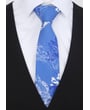 Henk ter Horst cravatta 100% cotone con stampa meduse e conchiglie blu