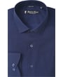 Henk ter Horst camicia business 100% cotone a maniche lunghe twill stretch blu inchiostro