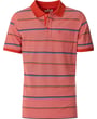 Redmond big men polo da uomo con taschino bicolore e righe colorate salmone