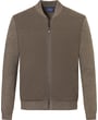 Cardigan con zip, foderato, schiena e maniche a maglia Baileys Taupe