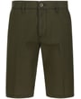 Sea Barrier Pantaloncini chino uomo in cotone elasticizzato Dark Green