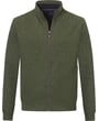 Cardigan con zip motivo melange Baileys verde scuro