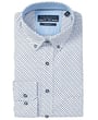 R.B. Boston - Camicia a maniche lunghe con stampa in blu moderno