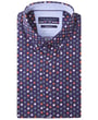 R.B. Boston camicia a pois a maniche lunghe regular fit Blu scuro