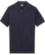 Polo in maglia fine con zip Baileys blu scuro