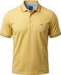 Polo a tinta unita con colletto a contrasto Baileys giallo chiaro