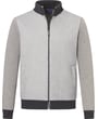 Cardigan con zip foderato, schiena e maniche in maglia Baileys grigio chiaro
