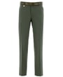 Henk ter Horst pantaloni lana Terlenka stretch verdi