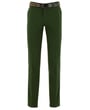 Pantaloni chino in cotone stretch verdi