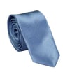 Cravatta in raso blu oceano