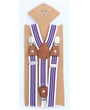 Bretelle per bambini a righe viola